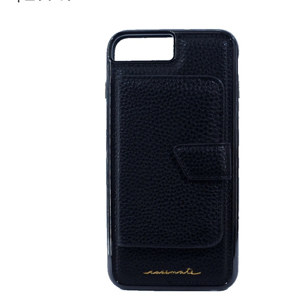 Apple iPhone Black Vegan Leather Case Mate Case For 6s & 6+ - Picture 3 of 11